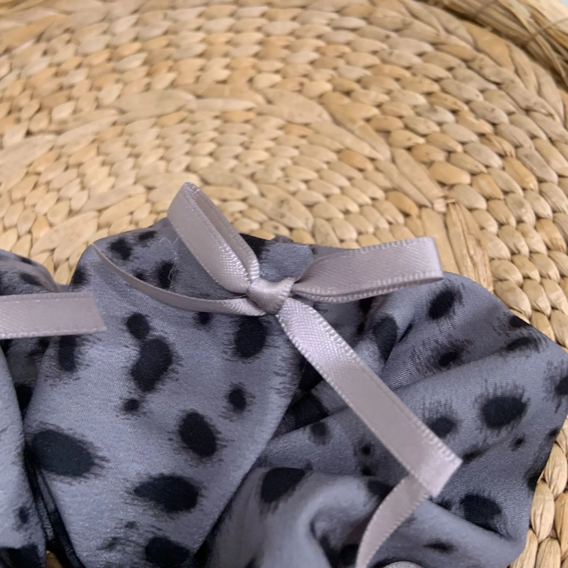 1 قطعة توك شعر المرأة الكورية الرجعية ليوبارد طباعة القوس كول الحلو Y2K العلاقات الشعر العصابات الشعر عالية الجودة إكسسوارات الشعر