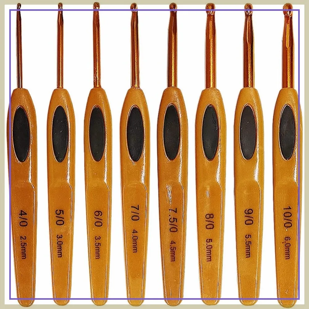 

Crochet Hooks Set, Ergonomic Hooks with Number Marks for Beginners & Moms