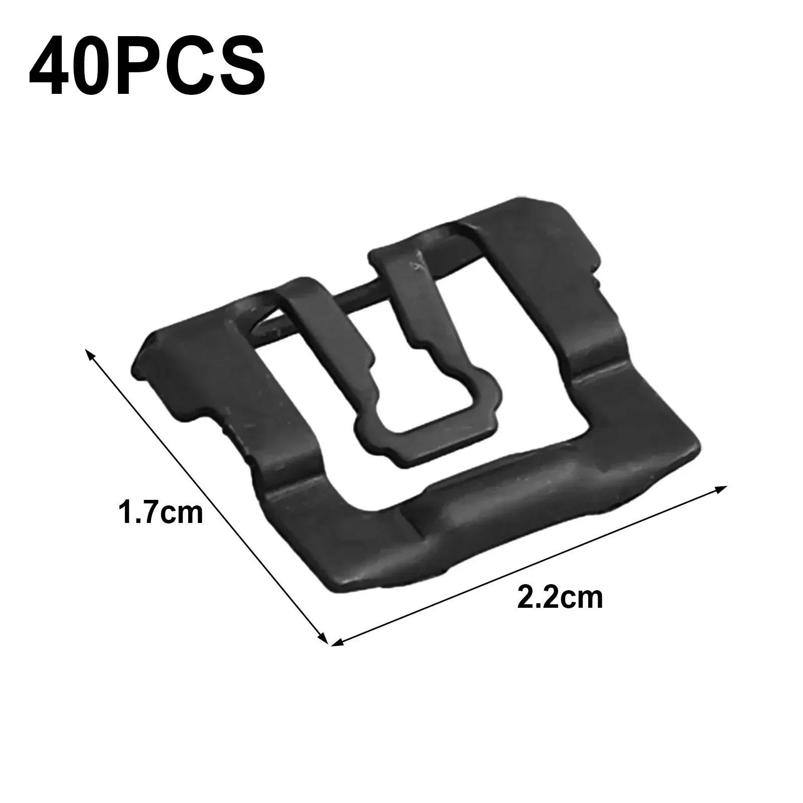 High Quality Car Windshield Clips Trim Molding Clips 40PCS Auto Parts Black Car Clips Fasteners Clip For Ford 64-93