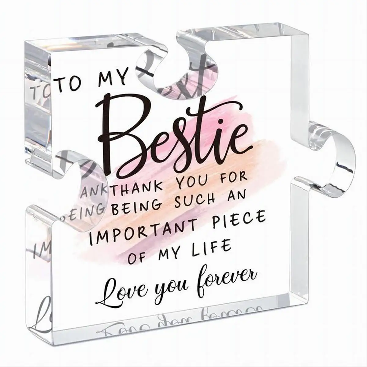 Best gift for best friend friendship, acrylic puzzle tabletop decoration, birthday friend gift for best friend, Thanksgiving gif