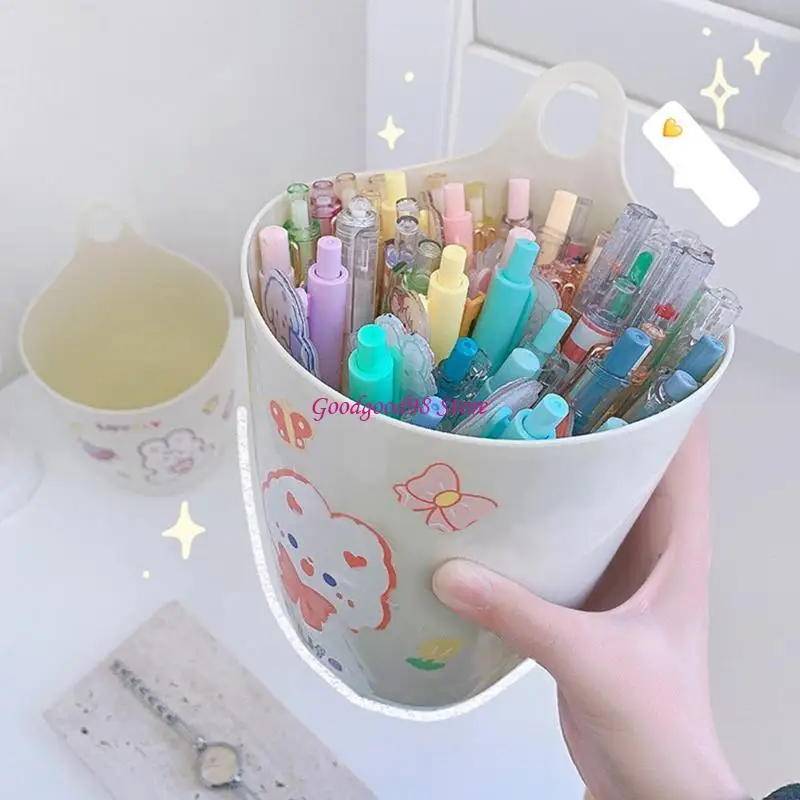 Wall Hanging Marker Pen Holder Coloring Pen Makeup Brush Storage Box