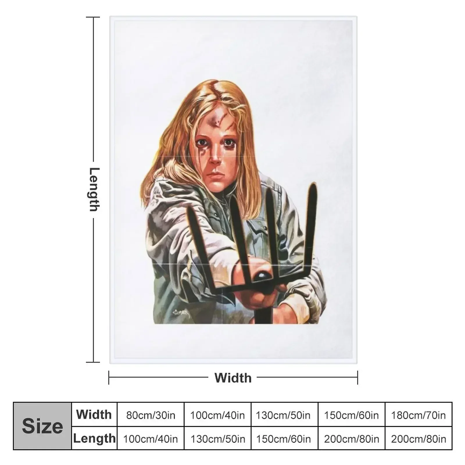 Final Girl Throw Blanket halloween Soft Plush Plaid Loose blankets and throws Cute Plaid Luxury Designer Blankets