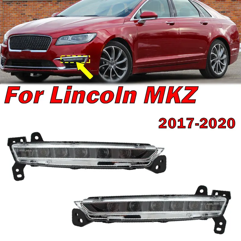 

Автомобильные аксессуары для Lincoln MKZ 2017 2018 2019 Φ DRL дневные ходовые огни переднего бампера, противотуманная фара, лампа в сборе