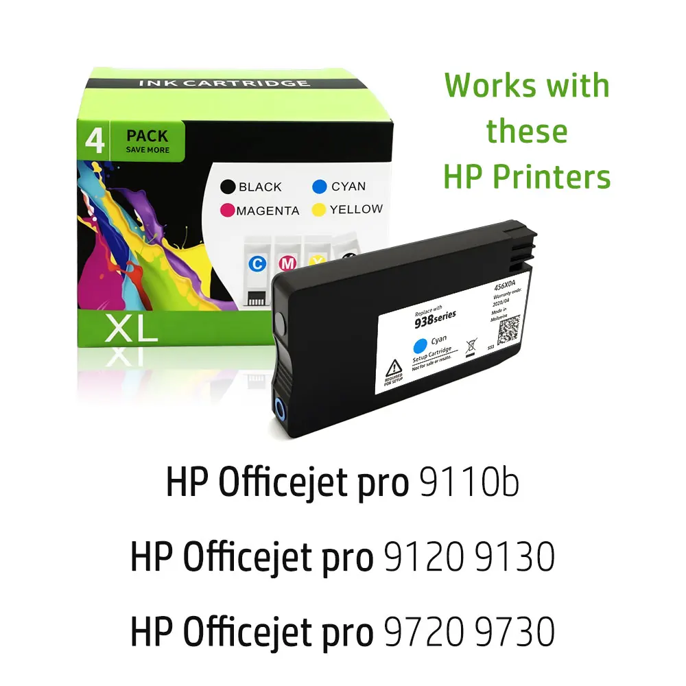 For HP 938 938xl ink cartridge for HP officejet Pro 9110b 9120 9130 9720 9730 Printer ink for hp938 - Image 3
