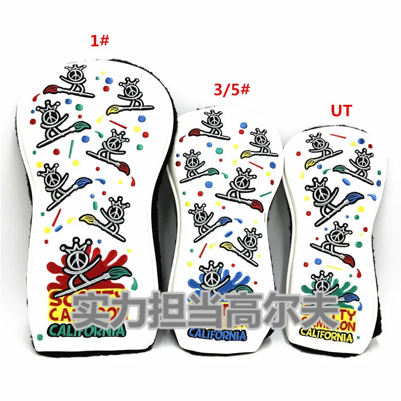 マジックペンSC ハットカバーNo. 1 3 5 ウッド、チキンももハイエンドゴルフクラブカバー、保護カバー、パターハットカバー