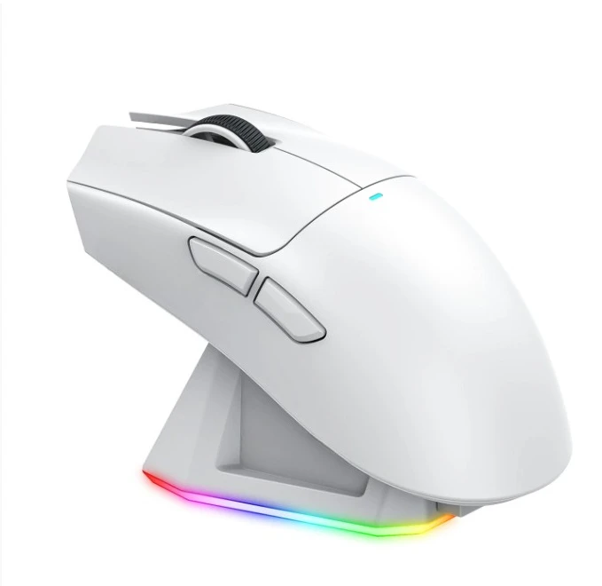 

Мышь X11 PAW3395, трехрежимное соединение 2,4, магнитная зарядная база с сенсорным экраном RGB, игровая мышь для макросов