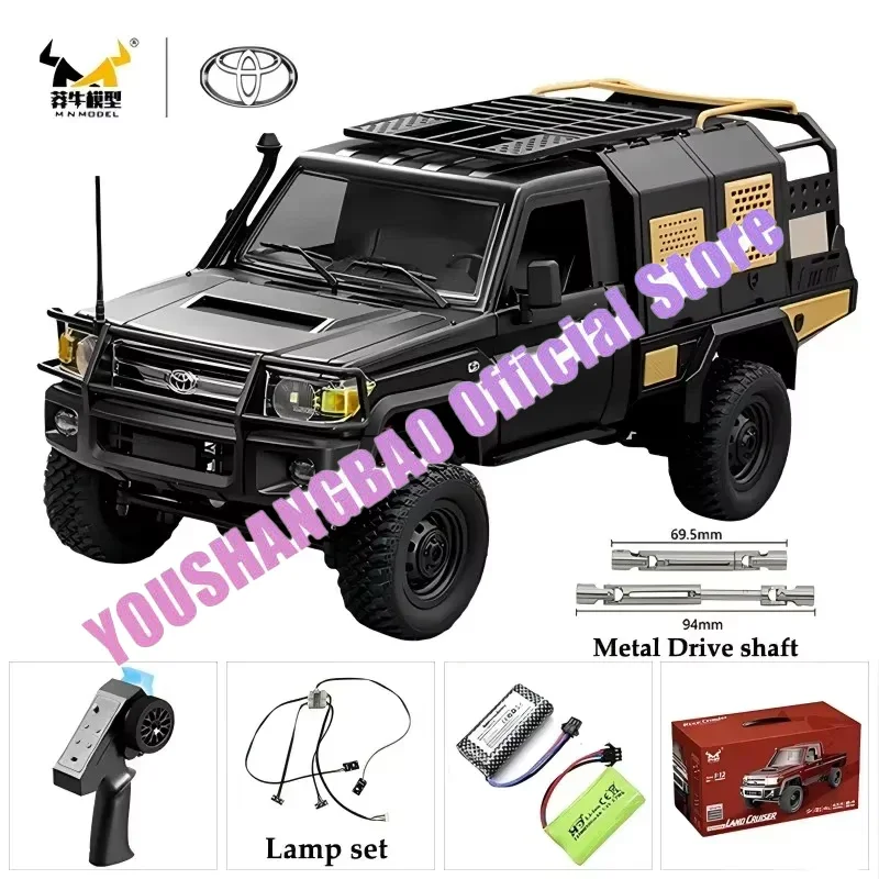 MN82S MN82 Pro Remote Controlled Climbing Off-road Vehicle 1:12 Full scale 4WD For Toyota LC79 Simulation RC Model Toy Rc Car