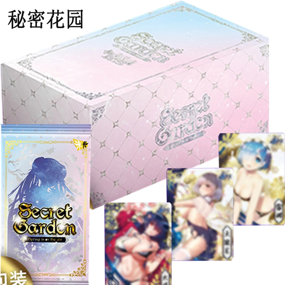 

Secret Garden Collection Cards Anime Goddess Story Popular IPs Characters Sapphire Star Flash Gold Card Children's Birthday Gift