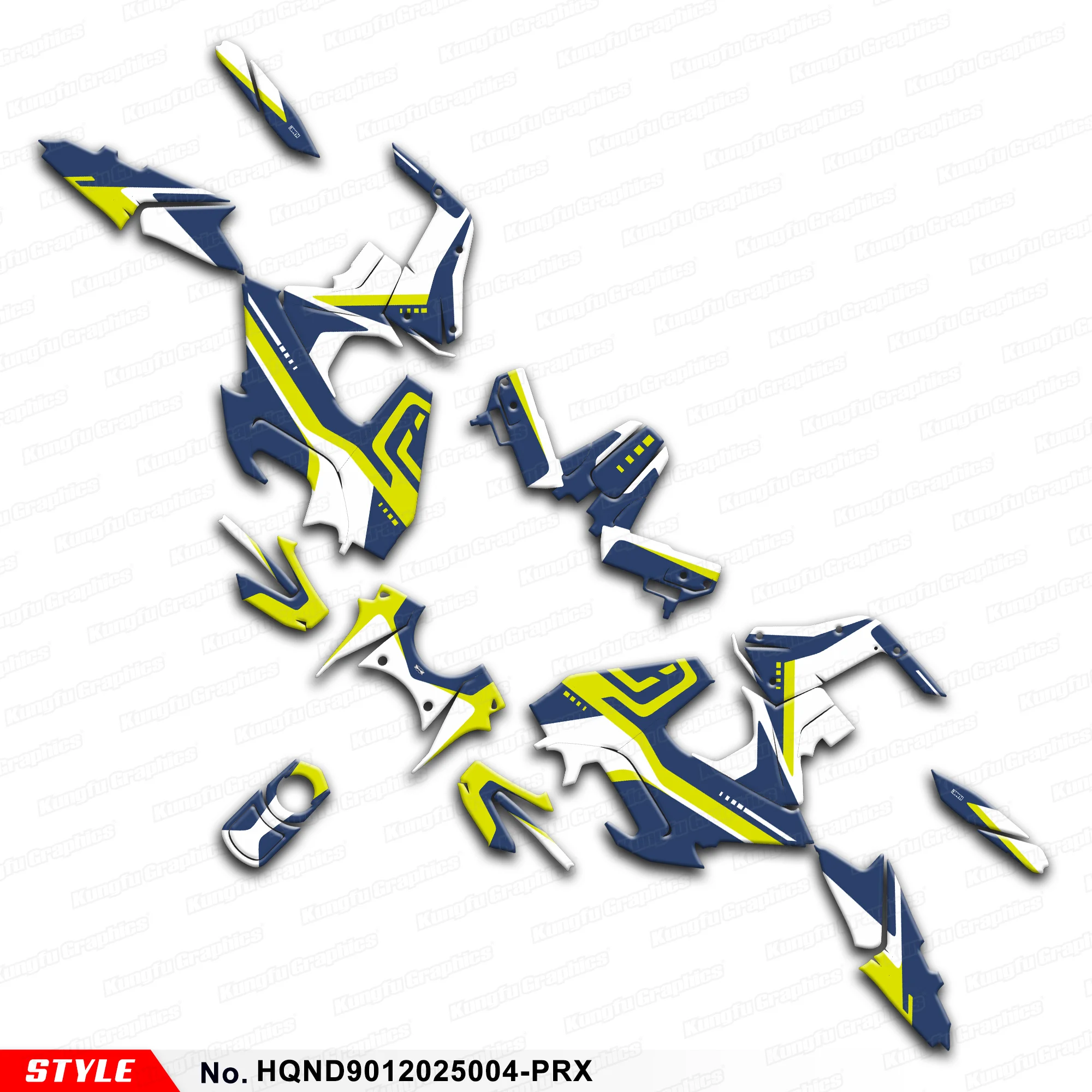 JY RACING Stickers Set Wrap Design for HUSQVARNA NORDEN 901 NORDEN901 2020 2021 2022 2023 2024 2025, HQND9012025004-PRX