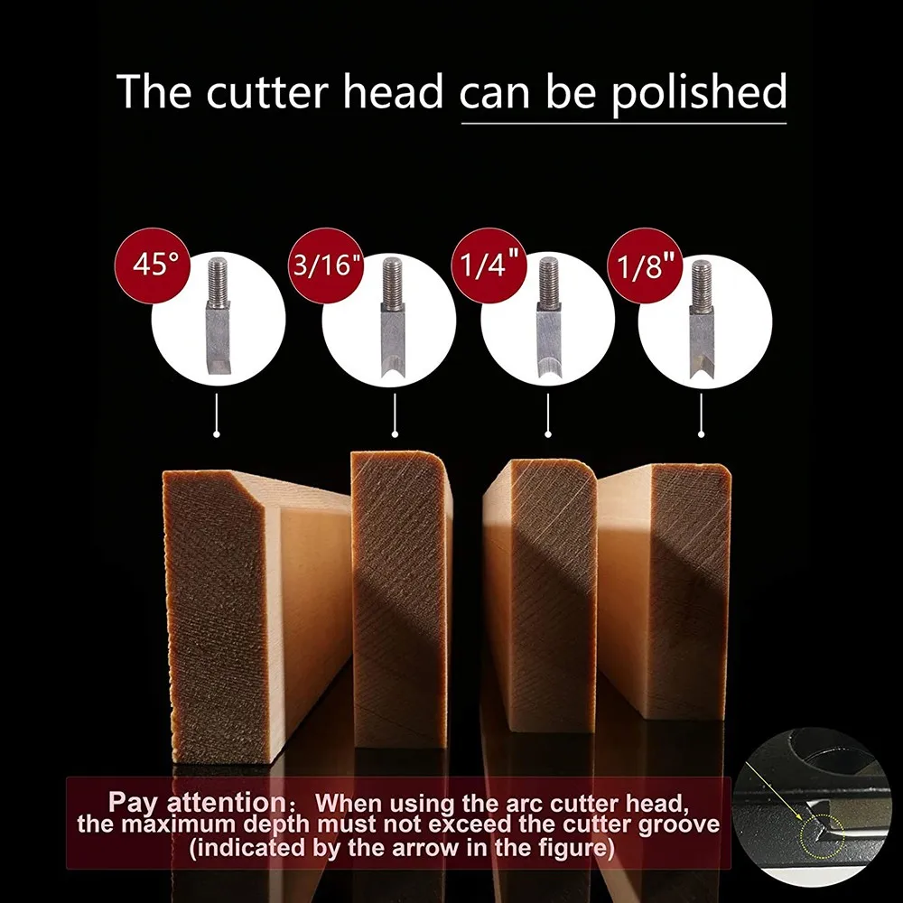 Adjustable Depth Handheld Chamfer Plane for Creating 45 Degree Bevels Woodworking Edge Trimming Tool with Level Bubbles