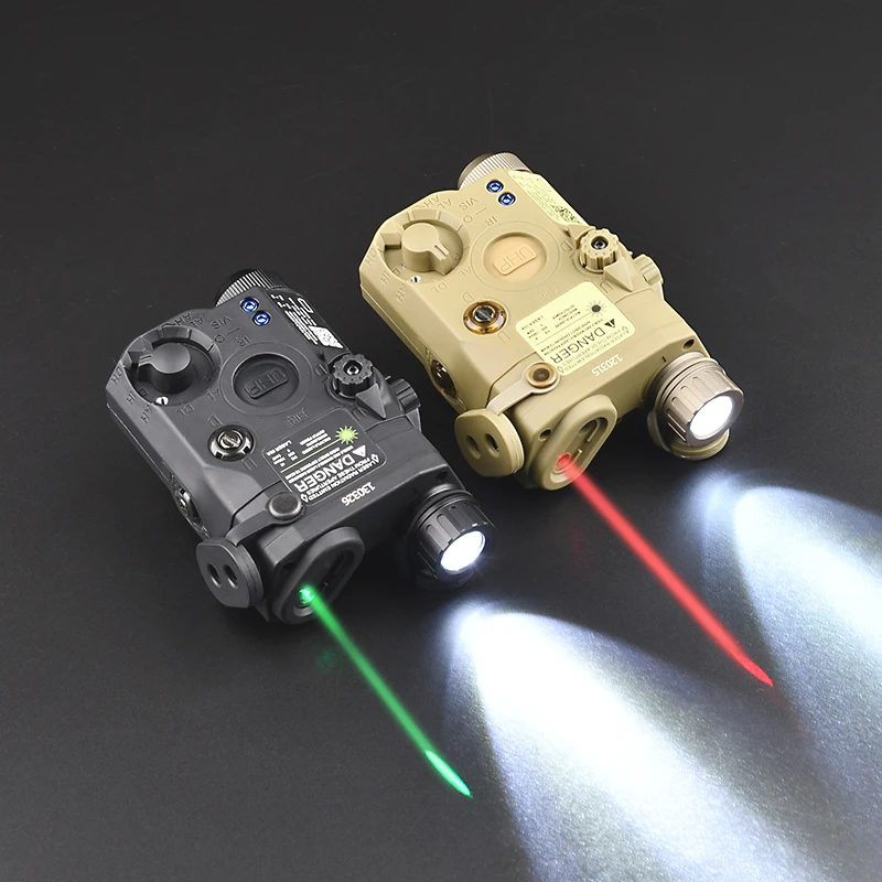 

WADSN Airsoft Nylon PEQ15 PEQ-15 Red Dot Green Blue IR Infrared Laser Indicator White LED Strobe Scout Light Airsoft Flashlight