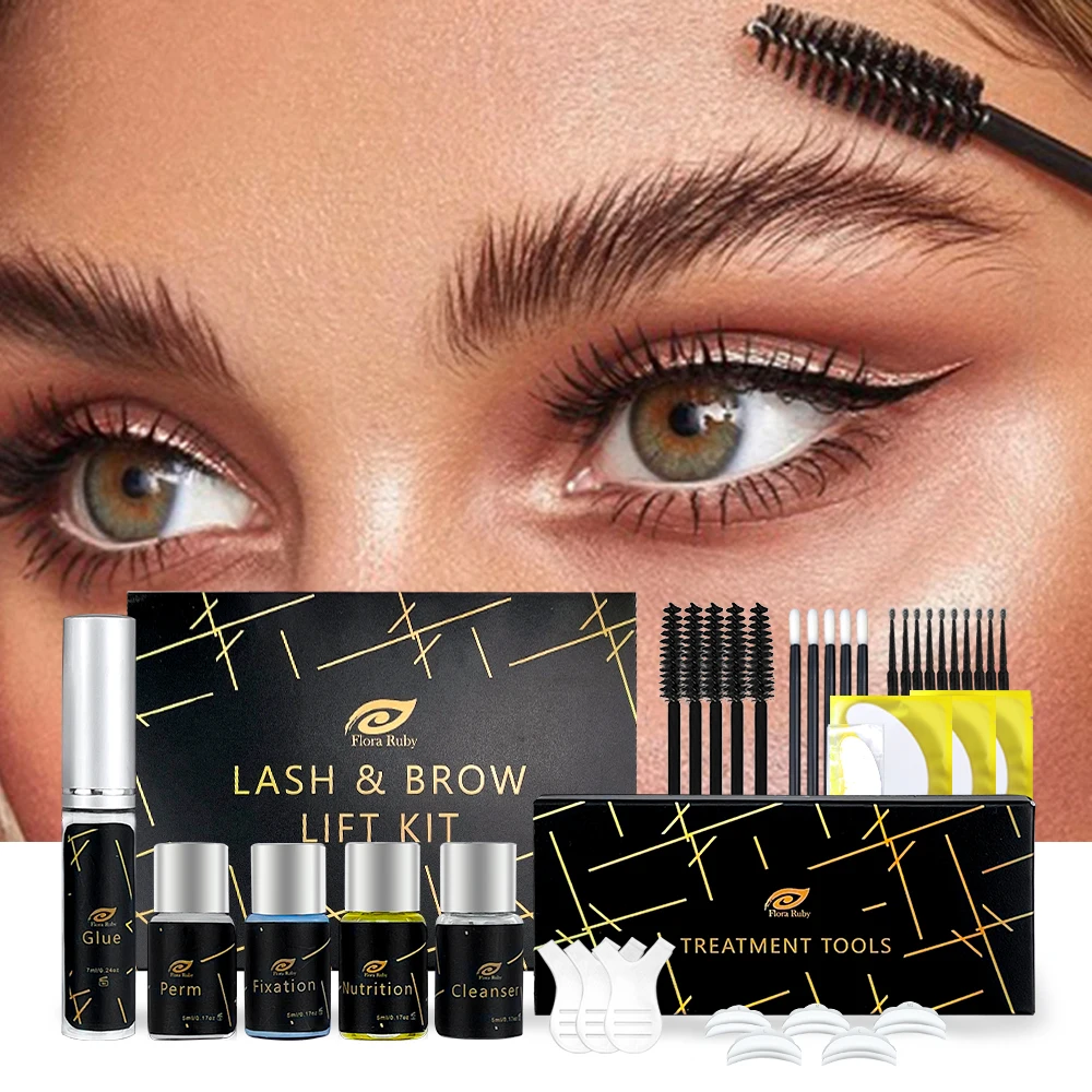 Lash Lift Kit Professional Eyelash Perm Kit Brow Lamination Lash Lift and Tint Kit Eyelashes Semi-Permanen Curling Extension