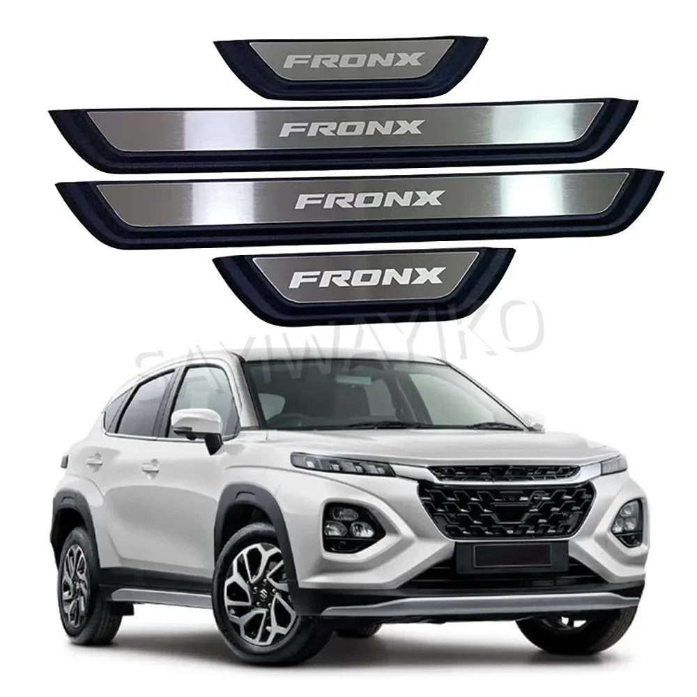 For SUZUKI FRONX HYBRID 2026 2025-2023 Electric Car Door Sill Scuff Plate Trim Welcome Pedal Protector Threshold Car Accessories