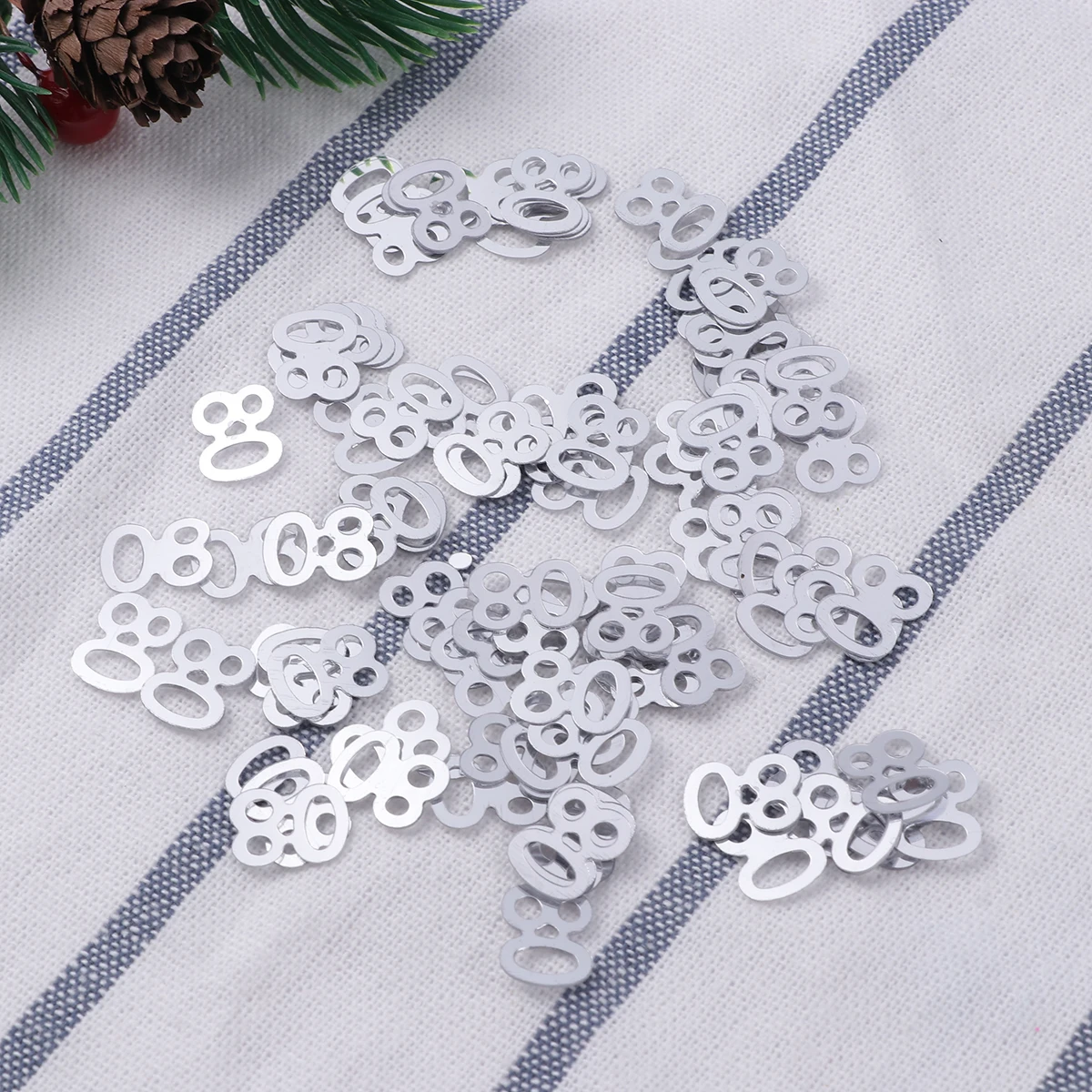 

1200 Pcs Confetti Birthday Decorations for Table Baby Shower Sequin Party Christmas Women Badge Tabletop