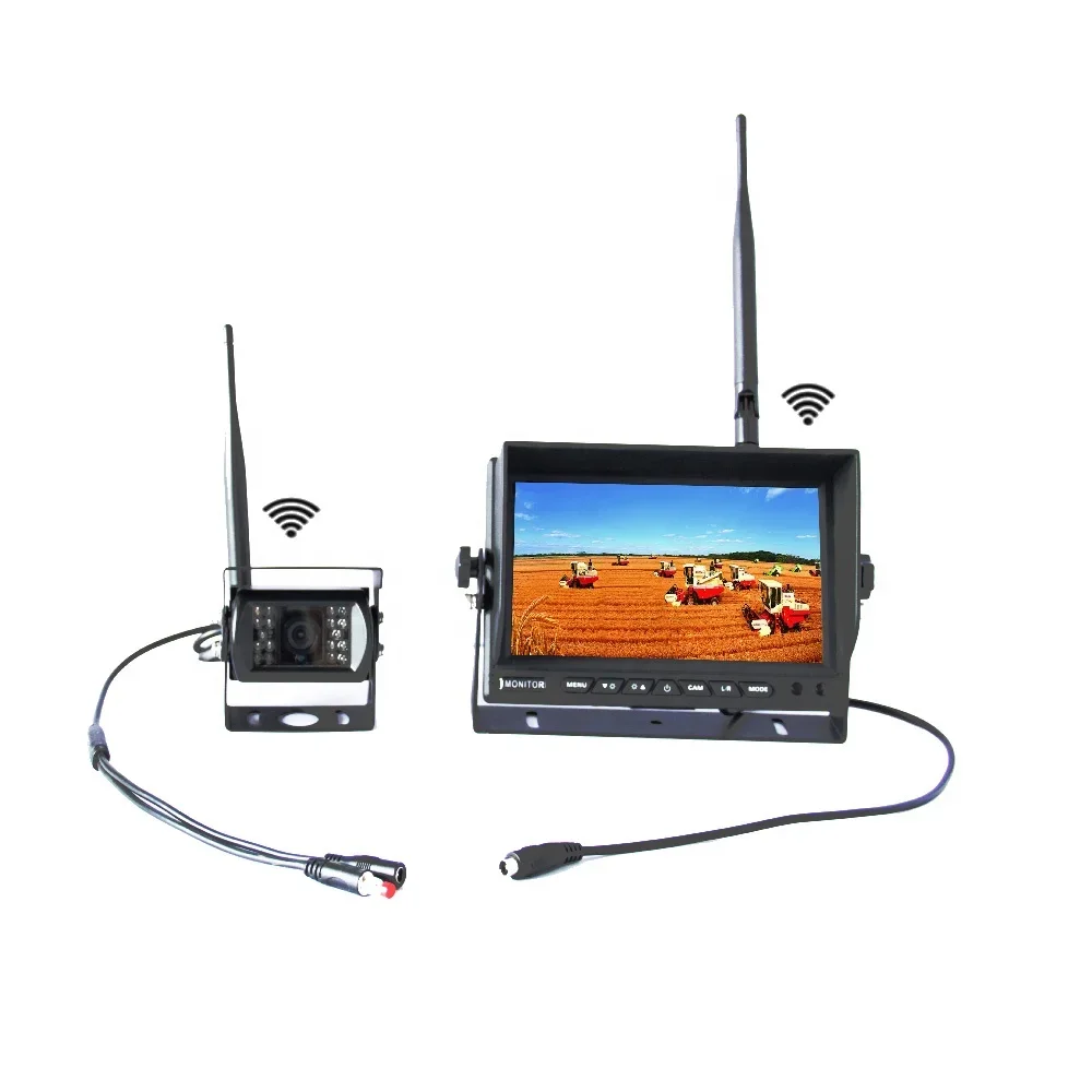2.4G Digital Wireless Truck 24V Reversing Car Camera System Tractor Wifi RearView Camera