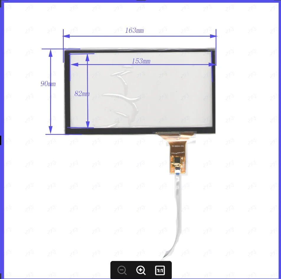 ZhiYuSun Wholesale  162*90mmYH-889V4-FPC  NEW 7inch 6 line For Car DVD touch screen panel Sensor glass this is compatible