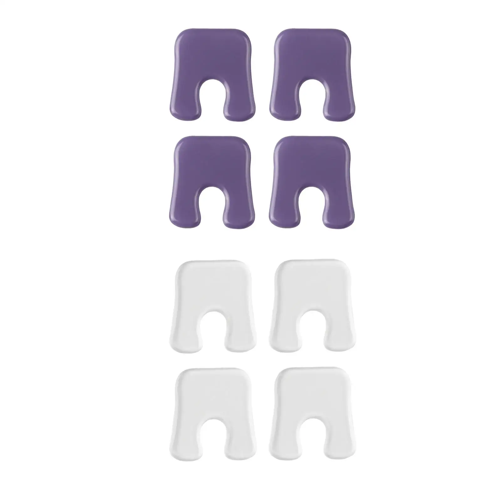 U 모양 굳은살 패드 발 쿠션, 재사용 가능 발 패드, 방수 젤, 4 개