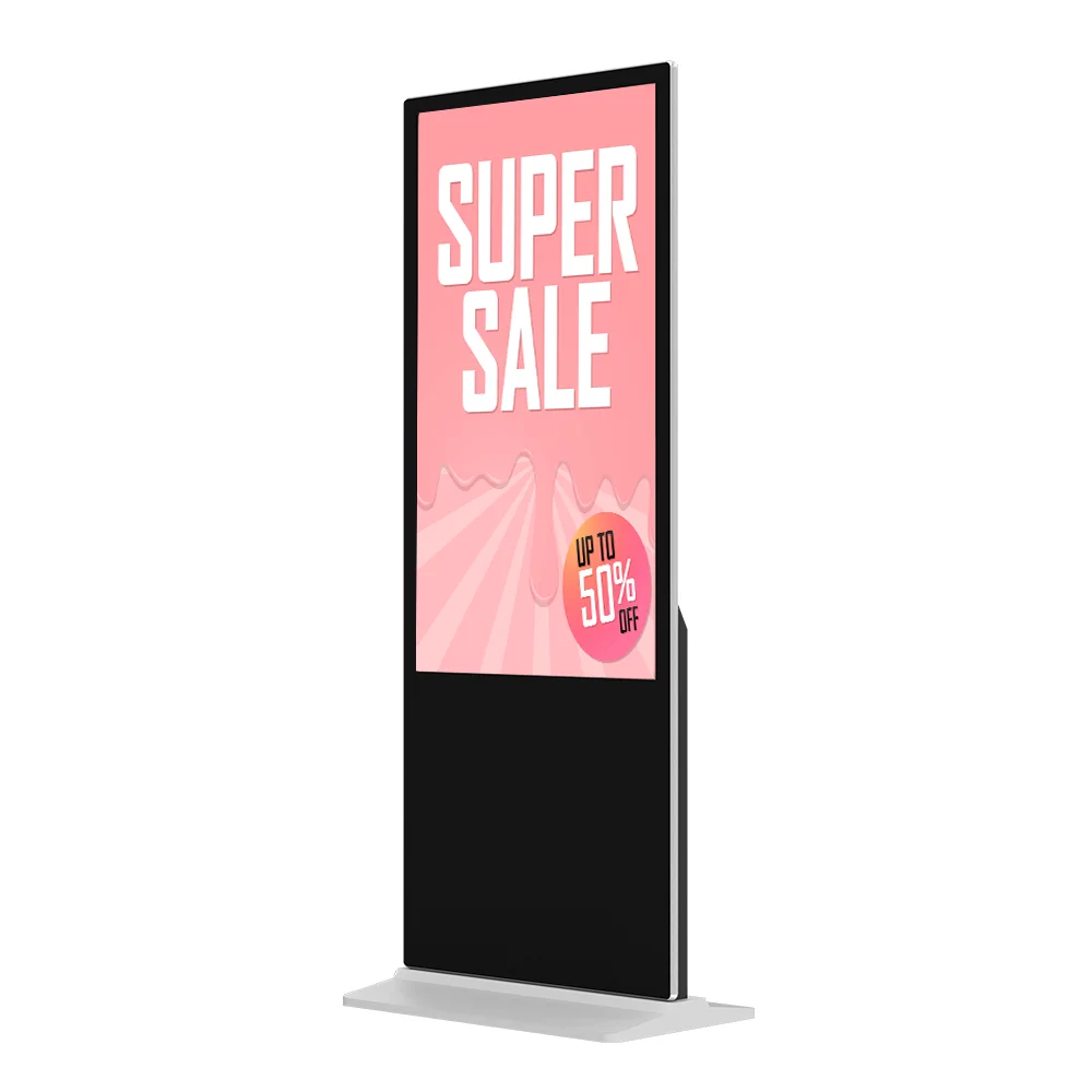 55-Inch LCD poster ultra-thin totem touchscreen interactive LCD advertising screen digital signage and display