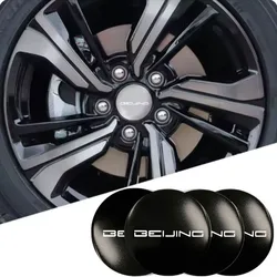 BAIC Senova X25 X35 X55 X65 용 로고 자동차 허브 스티커, 베이징 BJ20 EV2 EV5 BJ40 EC3 EC5 EU5 EX3 EX5 X7 자동차 액세서리