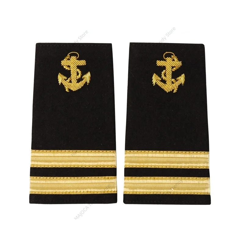 Sailor Skipper Captain Epaulets Epaulette Shoulder Mark Board Knot Chief Officer Lieutenant Commander Royal Navy
