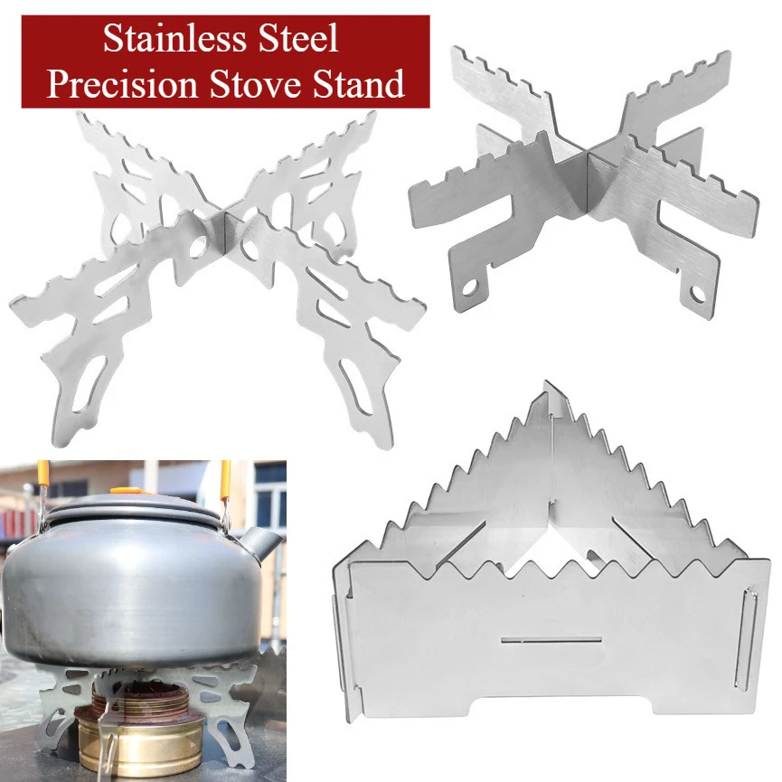 Camping Alcohol Stove Cross Stand Titanium Boiler Rack Portable Tools Thermostability Outdoor Travel Card Furnace Support