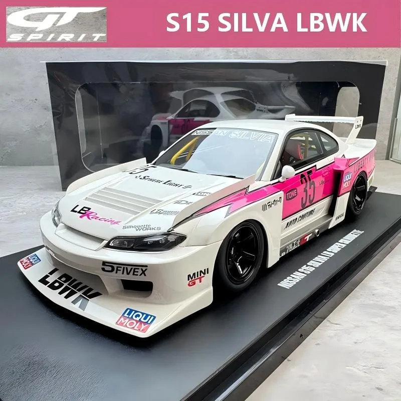 GT SPIRIT 1/18 S15 SILVA LBWK GTR R34 LBWK Limited Edition Resin Motor Vehicle Toy Die-casting Metal Model Collection