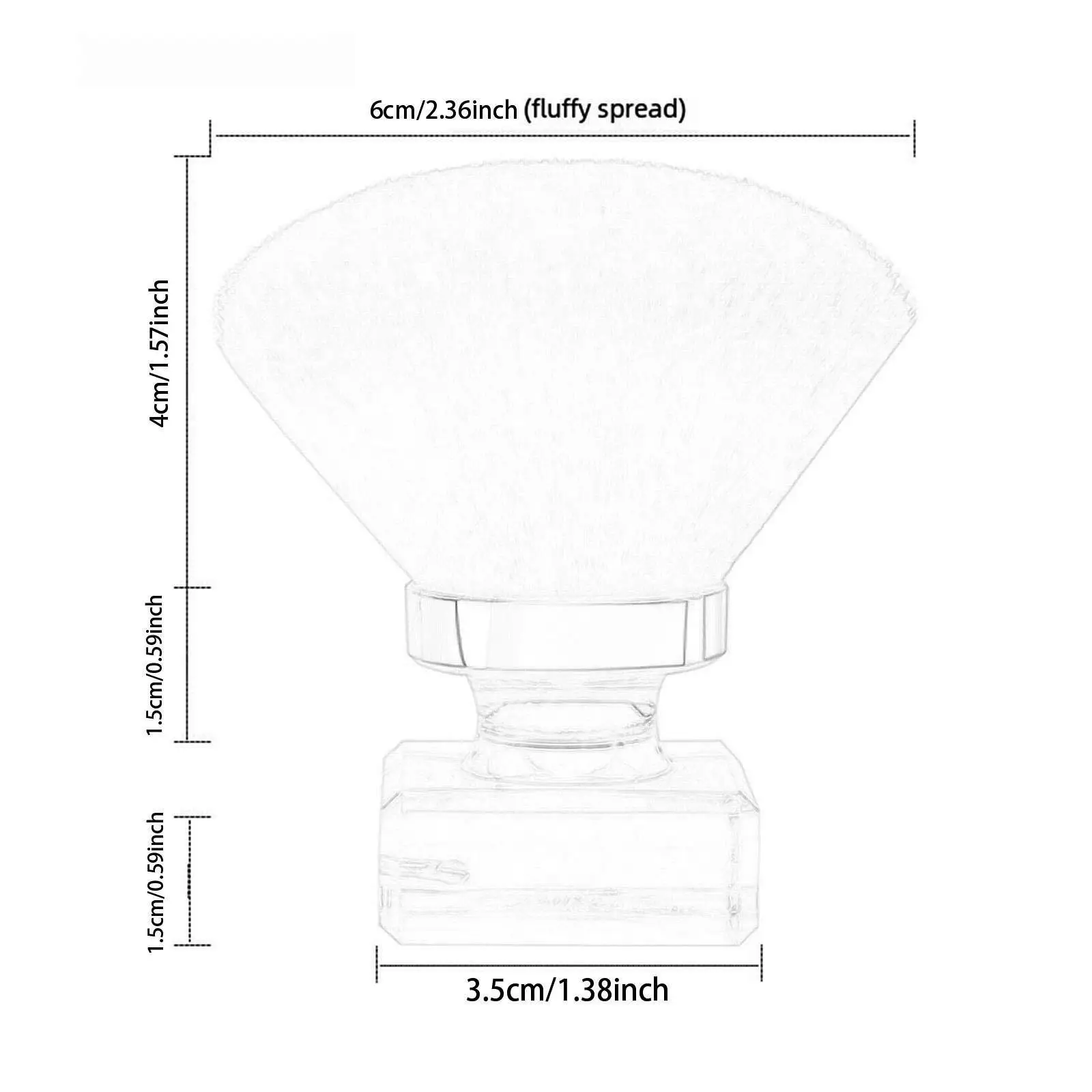 ネイルダストブラシ、ネイルアートダストパウダーリムーバーブラシ、多機能、ネイルアートツール、歌舞伎クリーナー、メイクアップ用メイクブラシ