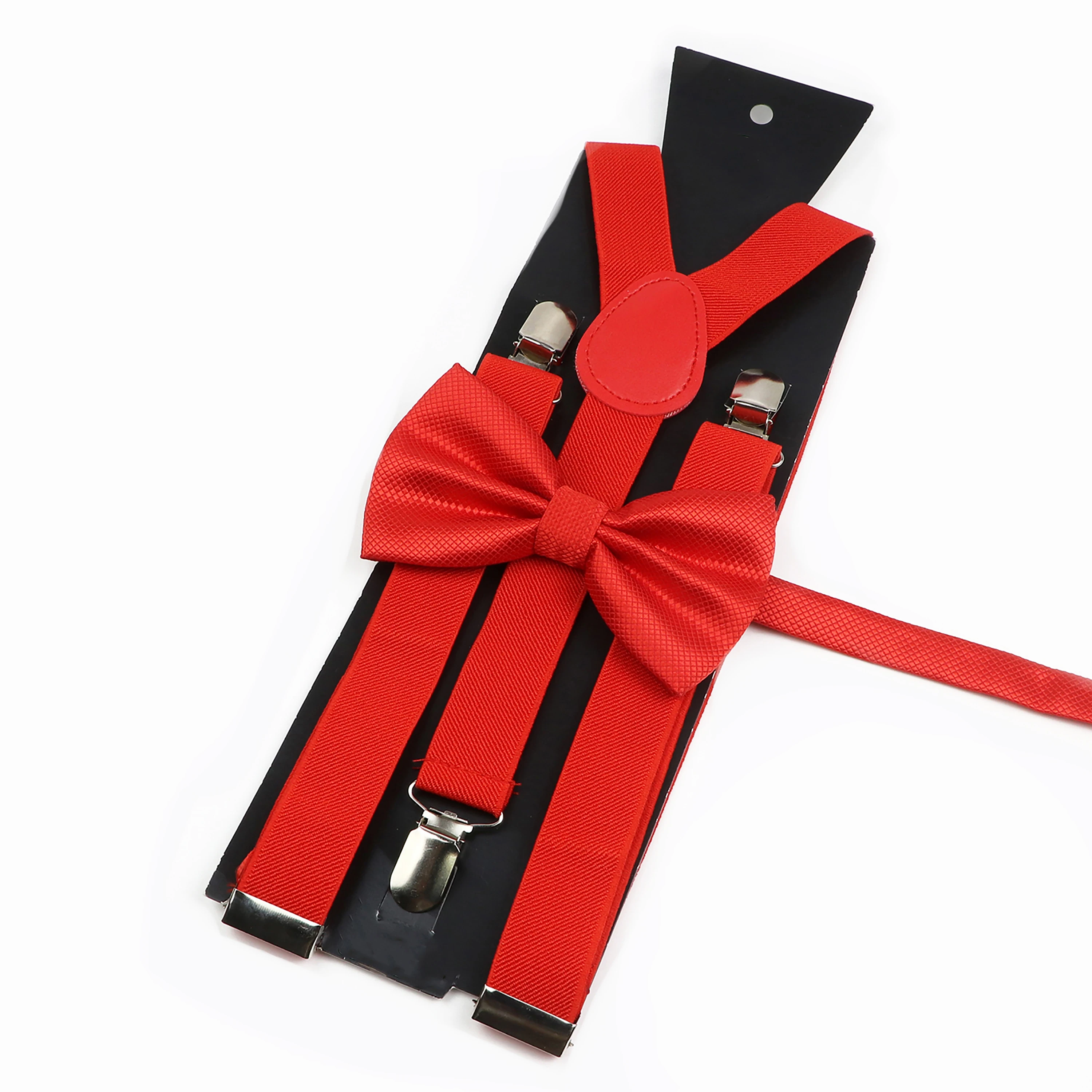 Mannen Kinderen Wijn Rood Paars Bretels Bowtie Set Elastische Verstelbare Y-Back Beugels Bandjes Dagelijks Dragen Vader-Kind Bretels Accessoire