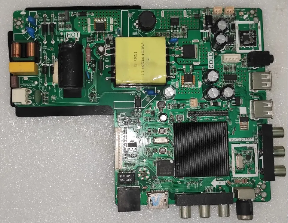 Freies verschiffen!! Test gute Dual core WiFi 512m + 4g speicher TV motherboard TP.ATM20.PB801 65V 480ma 35w