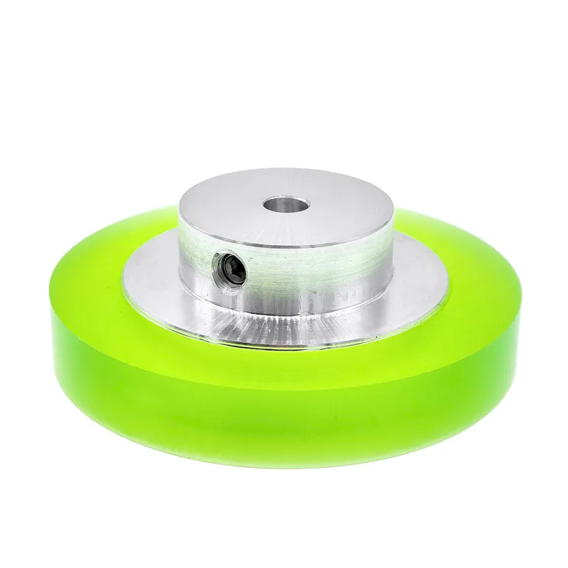 Aluminum Polyurethane Industrial Encoder Wheel Shaft hole 6mm Measuring Wheel For Measuring Rotary Encoder Perimeter 200mm