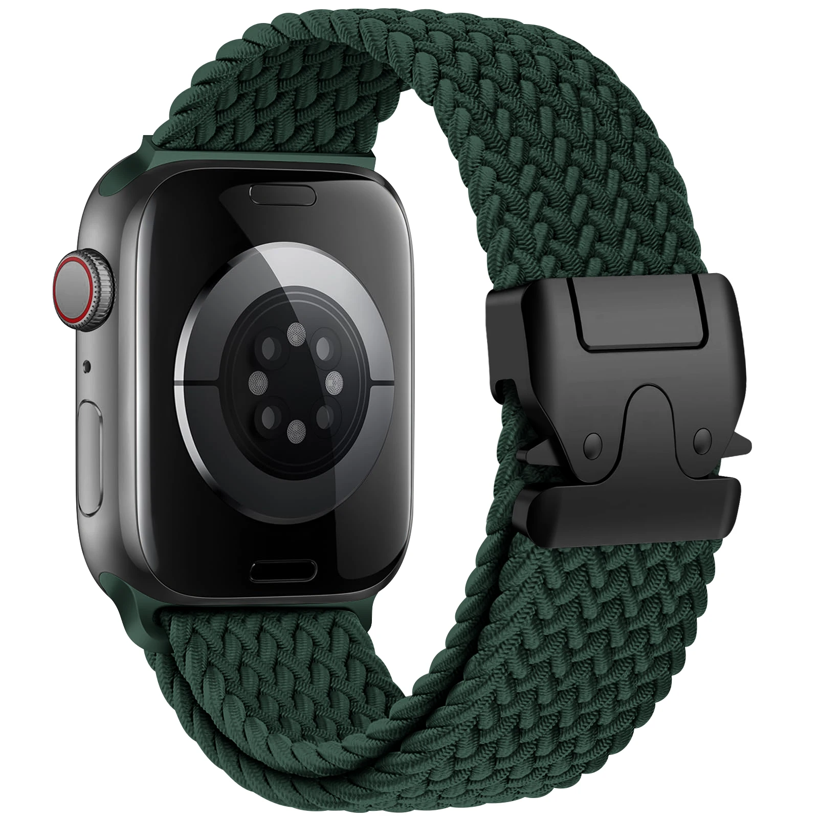Fallschirmarmband für Apple Watch Ultra 4 3, 49 mm, 46 mm, 42 mm, 45 mm, 44 mm, geflochtenes Armband, iWatch Series 12, 11, 10, 9, 8, SE, 7.