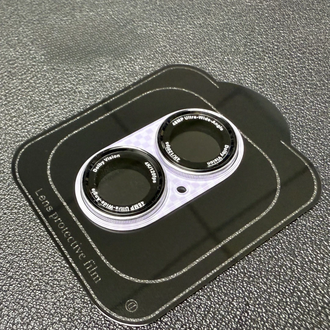 كيفلر ألياف الكربون حامي الكاميرا آيفون 17 برو ماكس الهواء خدش برهان حلقة معدنية غطاء كامل عدسة الزجاج غطاء الفيلم المقسى