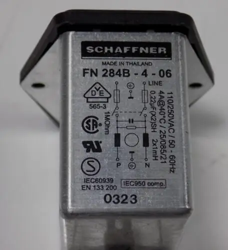 SCHAFFNER POWER LINE FILTER FN 284B-4-06