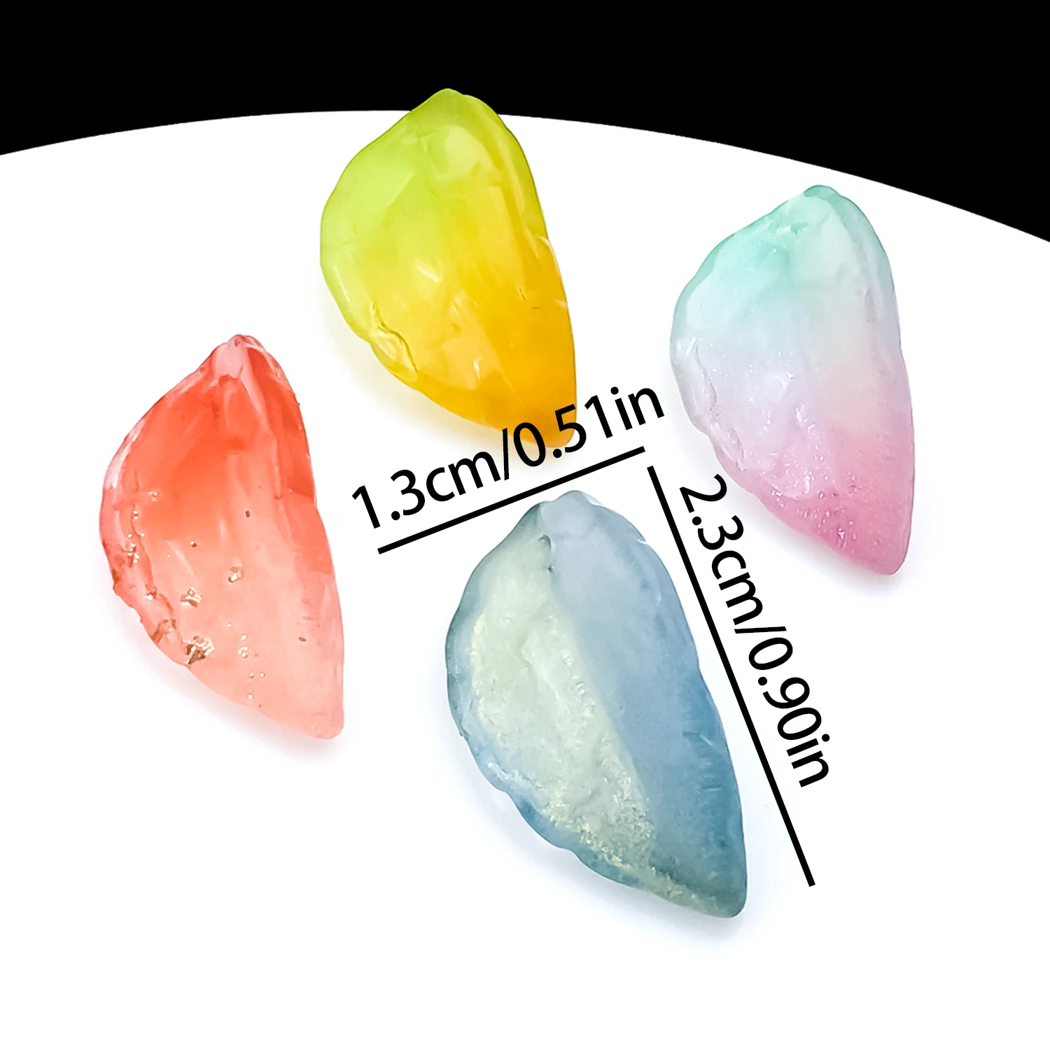 20pcs 13x23mm frosted glass gold autumn leaves charms pendant suitable for DIY bracelet necklace making jewelry