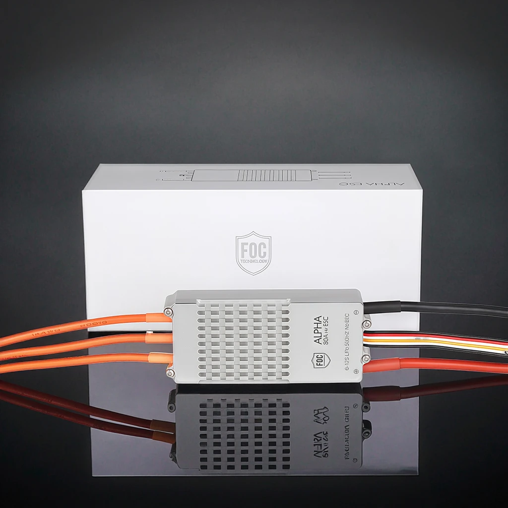 Original ALPHA HV 80A 12S FOC ESC Hi-Q Titanium Alloy  Electronic Speed Controller for Multi-rotor Agricultural