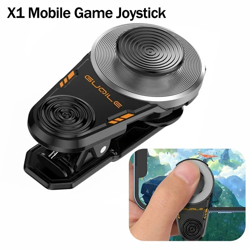 1Pc Portable Mobile Phone External Joystick Game Walking Moving Game Controller X1 for IPhone Android LOL PUBG Gaming Accessorie