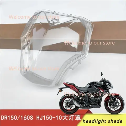 Dla Suzuki Haojue DR160 160S DR150 HJ150-10/10A reflektor motocyklowy szklana przezroczysta szklana pokrywa obudowa lampy