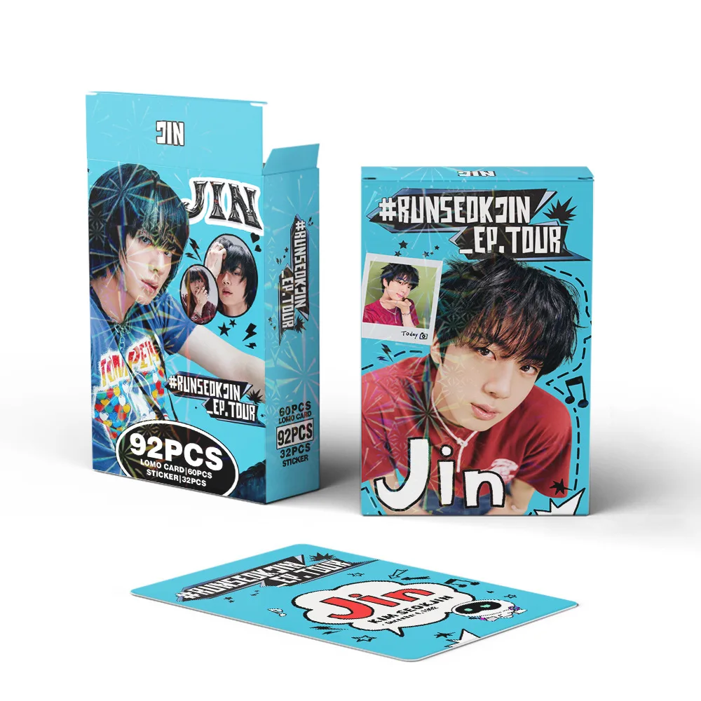 

92 single small card peripheral photo cards, notebook stickers, double-sided LOMO cards, fan collectible cards, gifts