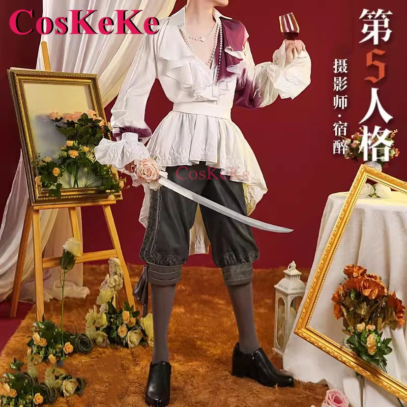 

CosKeKe Joseph Desaulniers Cosplay Game Identity V Costume Photographer Hung Over Skin Uniform Activity Party Role Play Clothing