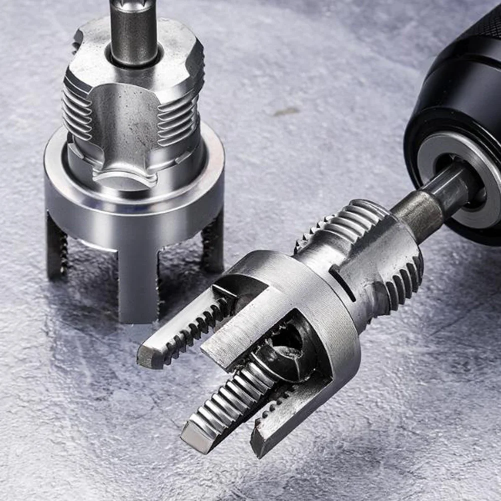 4pcs PVC Pipe Threader Set For High-Precision Drill Bits PPR Water Pipe Internal Thread Opener Waterpipe Tapping Tool