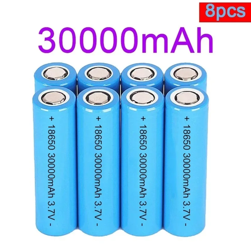 30000MAH Rechargeable Battery ICR18650 Lithium Batteries Li-ion Bateria for Flashlight Torch headlamp lighter