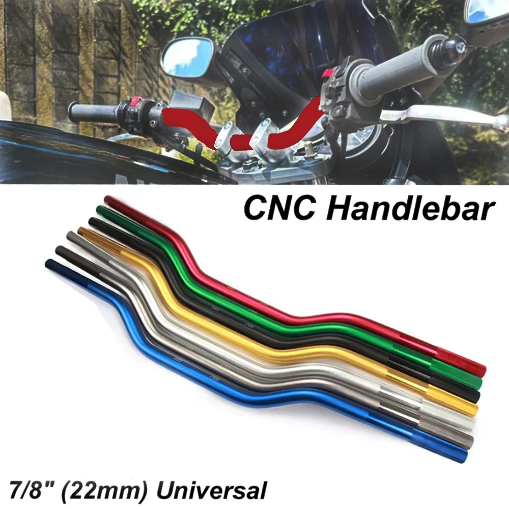 

Motorcycle 7/8" 22mm Handlebar Handle Bar Aluminum Alloy Handlebars Handle Bars for KTM HONDA SUZUKI YAMAHA Universal Dirt Bike