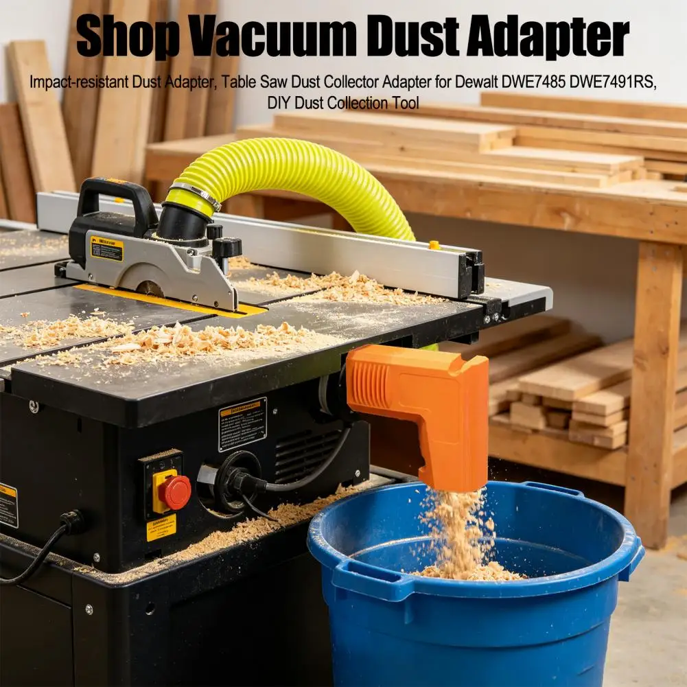 Dust Extraction Adapter Impact-resistant Dust Collector Adapter Dual Port Table Saw Dust Collection Accessory Tool-free