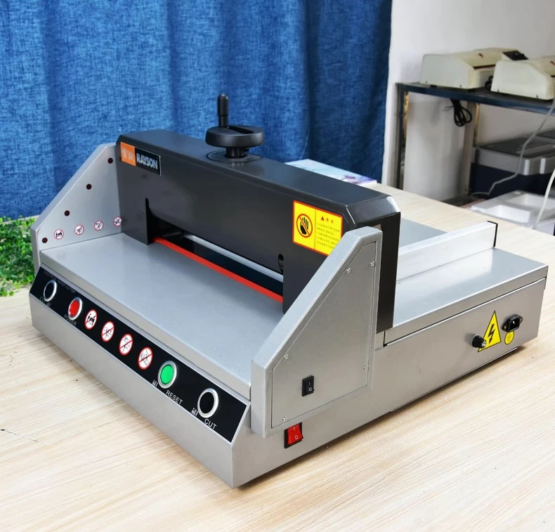 Electric paper cutter desktop electric bid document 40mm thickness automatic heavy-duty G-330 book paper cutting machine