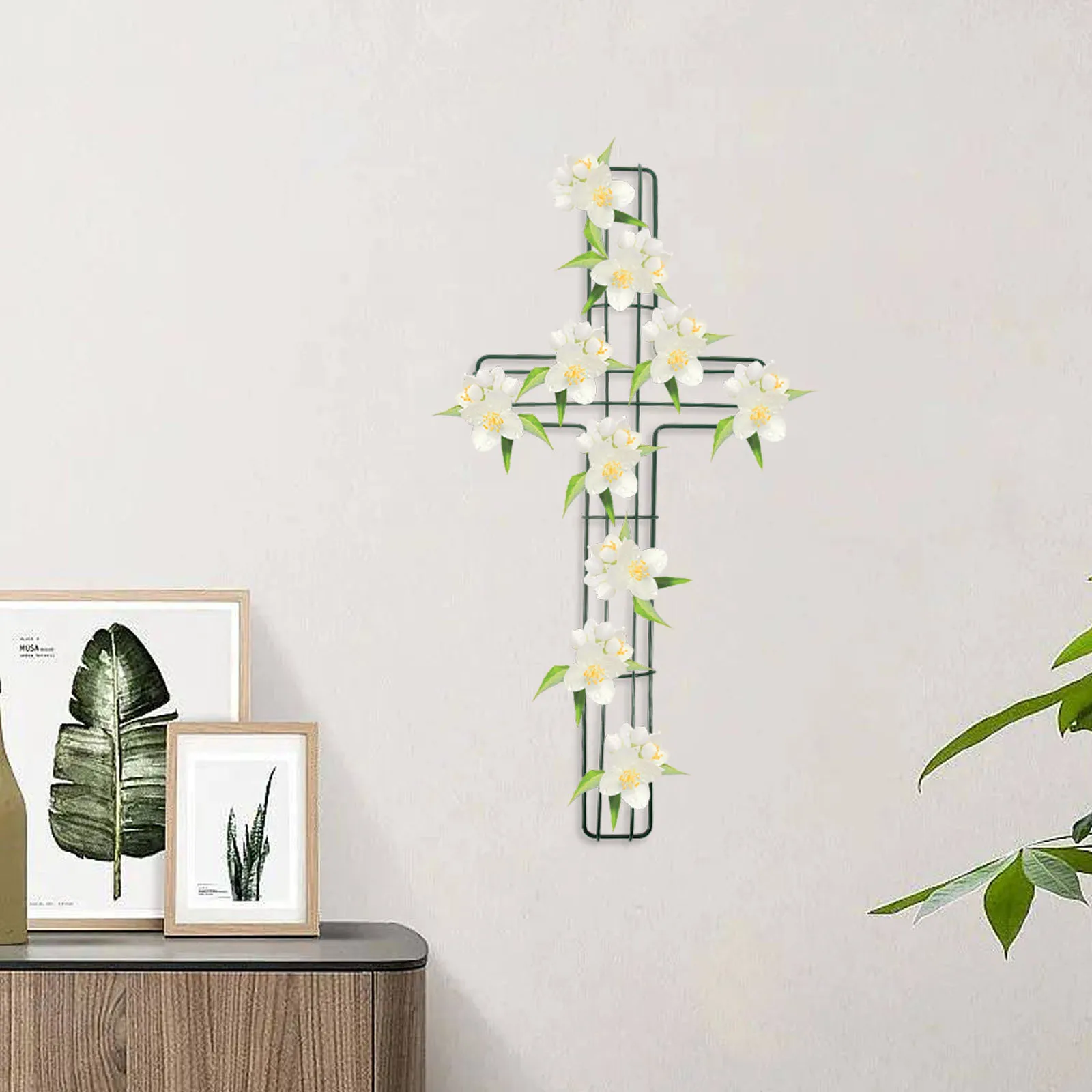 

Iron Wreath Frame 12 Inch Metal Cross Shaped Diy Wreath Making Tool For Christmas Wedding Home Decor Craft