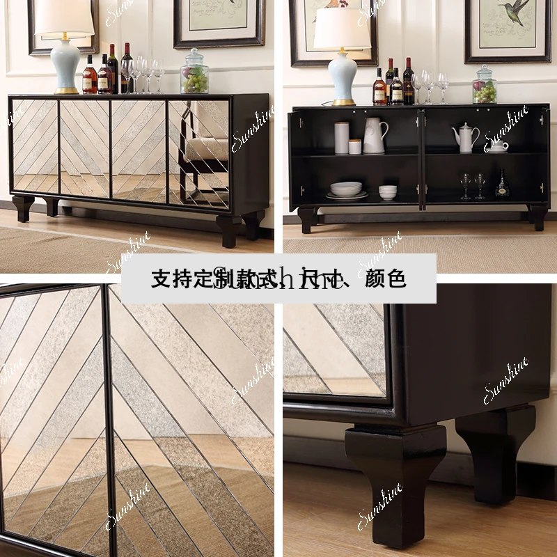 Neoclassical mirror to make old side cabinets decorative lockers  FT