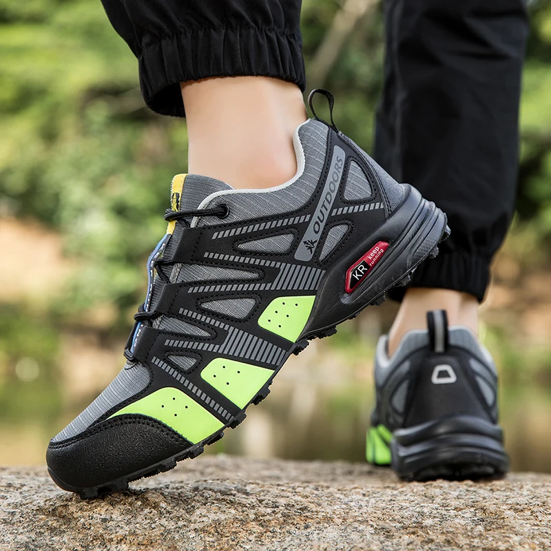 

XIYU Autumn Hot Selling Men's Hiking Shoes Non-slip Cycling Shoes Mesh Breathable Cycling Outdoor Hiking Non-slip Cycling Shoes