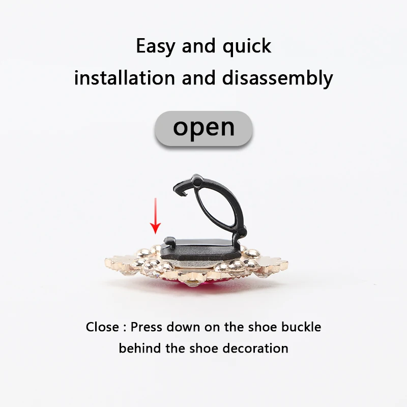 Diamond Shoelaces Decoration Shiny Rhinestones Buckle Luxurious Shoes Accessories Plastic Shoe Charms Design for Sneaker AF1 1PC image 4