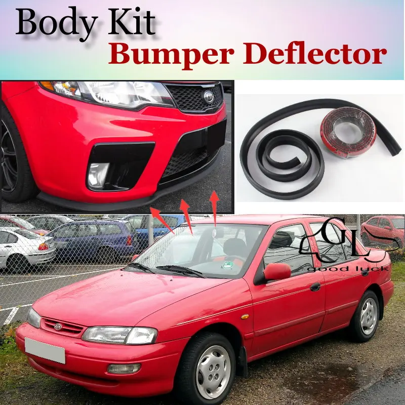 Bumper Lip Deflector Lips For KIA Cerato Sephia Spectra 5 LD 2003~2008 Front Spoiler Skirt For Car Tuning / Body Kit / Strip