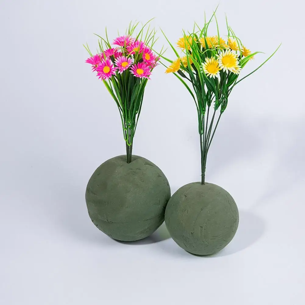 

Flower Arrangement Floral Foam Blocks Flower Mud Crafts Home Decor Simulation 1pc Ball Type Fresh 9 12 15cm Dried